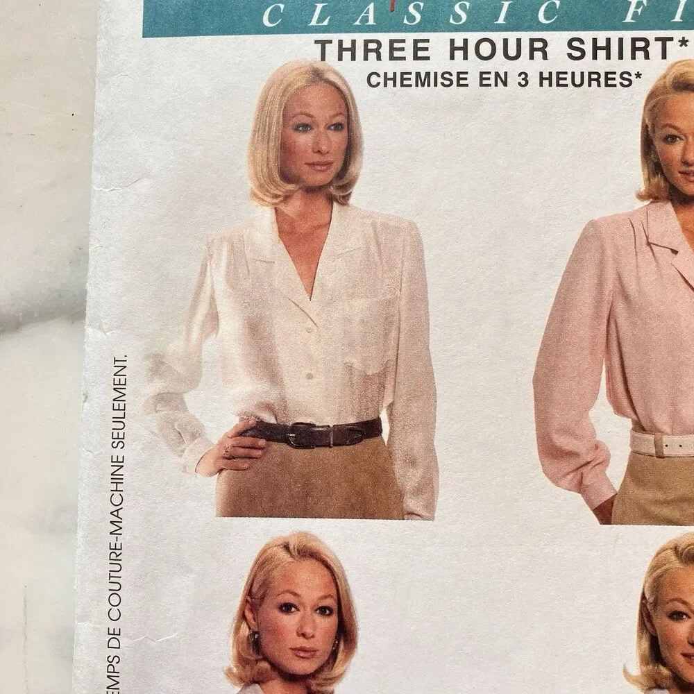 McCall's Pattern 2538 Three Hour Shirt Palmer/Pletsch Misses' Sz 16-18  Uncut FS